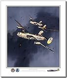 Liberators Over TheターゲットbyジャックFellows – B - 24 – 航空アート