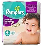 パンパースアクティブフィットサイズ4（マキシ）を必須パック39おむつ (Pampers) (x6) - Pampers Active Fit Size 4 (Maxi) Essential Pack 
