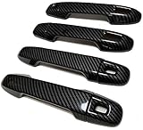 ミニウエス付 新型 30系 アルファード ヴェルファイア カーボン ドアハンドルカバー プロテクション ガーニッシュ カスタム パーツ 前期 後期 両側パワースライド装着車