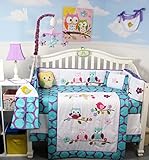 Lavender Silky Butterflies Baby Crib Nursery Bedding Set 10 pcs by SoHo Designs