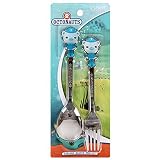 Octonauts Barnacles Stainless Steel Flatware Kids Nursery Safety Spoon and Fork Set by ELIX
