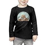 愛らしい子犬との友情の日 子供服 春秋 長袖 Tシャツ トレーナー 丸い襟 キッズ 男の子 女の子 ベビー おしゃれ カジュアル ファッション 可愛い