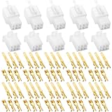 カプラー6極 5組 防水コネクタ カプラーコネクタ ーキット コネクターセット 2.8mm端子セット カプラ＆ターミナル 自動車用・バイク用・電装品汎用 電線コネクタ 圧着電線端子 接続コネクタ 圧着