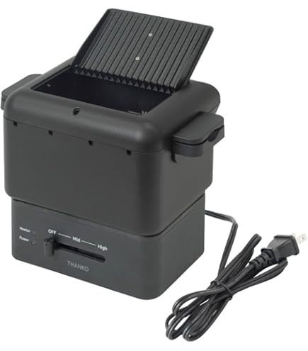 Amazon.co.jp: マルゼン 電気ミニフライヤー MEF-M8T 前カゴ仕様
