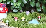 Baoblaze 苔　マイクロ風景　かわいい　小さい　キノコ（約20個）＆てんとう虫（約100個）　盆栽　妖精の庭　風景