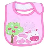Lovely Dairy Cow Pattern Baby Cotton Drool Bibs with Magic Stick for Babies and Toddlers by AngelGif