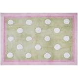 My Baby Sam Pixie Baby Rug, Pink and Green by My Baby Sam [並行輸入品]