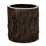 Xoticbrands osfs60400 Oak BarkプランターLarge Garden表示