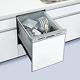 【NP-45VS7S】　Panasonic[パナソニック]　ビルトイン食器洗い乾燥機（食洗機）　V7シリーズ　幅45cm　ミドルタイプ　奥行65　ドアパネル型／シルバー　約5人分