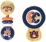 オーバーンTigers Wooden Baby Rattle Set
