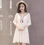 マタニティウェア 服 ワンピース ゆったり タッセル さわやか カジュアル ワンピース 妊婦服 産前 産後 レディース マタニティワンピース XXL 写真色