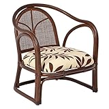 不二貿易 ラタン 軽量 らくらく チェアー ライト ブラウン 完成品 玄関ベンチ 立ち上がり椅子 89301