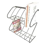 『アイアン壁掛ブックシェルフ ダブル』壁掛け 本棚 マガジンスタンド ブックスタンド 本立て ブックエンド ウォールシェルフ 雑誌 新聞 収納 アイアン壁掛ブックシェルフ ダブル