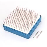 uxcell 軸付き砥石　研磨　ルーター　研削マウントポイント　コーンヒント研削ポイントストーン　3mmシャンク3mm x 9mm　100個 マウント