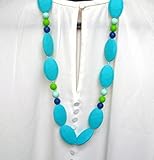 A L L U R E silicone teething necklace BPA free FDA compliant food grade silicone by AllureEveryday