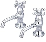 Water Creation F1-0002-01-AL Vintage Classic Basin Cocks Lavatory Faucet [並行輸入品]