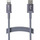 Amazonベーシック TypeC & ライトニングケーブル 急速充電 Apple MFi認証済み USB-C iPhone 14/13/13 Pro/12/SE(第2世代)/iPad 各種対応(ダークグレー 1.8m)