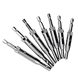 Fenteer 高速度鋼　DIY　六角シャンク　穴の鋸　ビット　木工　工具　7本セット　