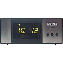 Amazon.co.jp: スロウワー(SLOWER) 置き時計 ブラック 8×16×7.1