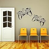 Wall Decals Game Controllers Joystick Gamer Gaming Video Game Kids Children Gift Nursery Boys Room W