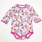 アンパンマン 長袖ボディスーツ　コンビ肌着 ぬくいと　ピンク色　(FA6011-P) (ピンク90ｃｍ)