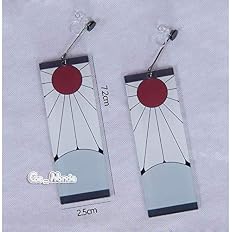 Amazon Cos Monde 鬼滅の刃 炭治郎 かまど たんじろう コスプレ イヤリング ピアス コスプレ耳飾り 風 アクリル コスプレ小物 漫画版 イヤリング コスプレ 仮装 通販