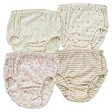 西松屋 ＯＣ 4枚組オーガニックショーツ（花柄・ドット・ボーダー・ハート）【100cm・110cm・120cm】 キッズ 女の子 100