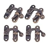 スライドロック 小 10個入り ロック金具 鍵 ブロンズ アンティーク風