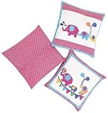 JoJo Maman Bebe Covers for Pillows- Elephant- BOX 2/2- Set of 3 by JoJo Maman Bebe [並行輸入品]