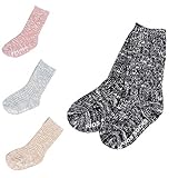 ベビーソックス　子供用　クルー丈　綿入り　キッズソックス　靴下　4足組み　S　０～２歳