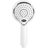 Asixx　デジタルシャワーヘッド　LEDシャワーヘッド　LEDライト式　カラフル３色　虹色の水流　電池電源不要　浴室　アクセサリー