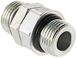 Eaton Weatherhead C5314X10X10 Carbon Steel Straight Thread O-Ring Adapter, Union, 5/8 O-Ring Boss Ma
