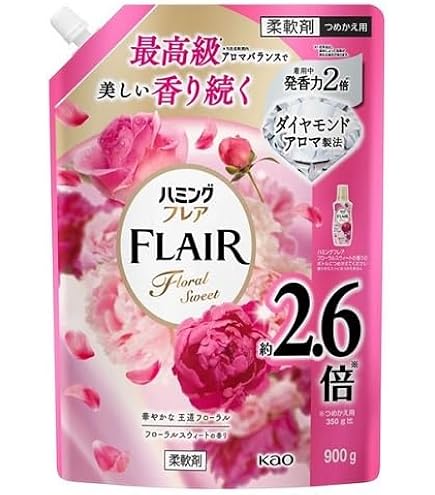 Amazon | 花王 ニュービーズ ローズ&マグノリア 詰替 超特大 900g