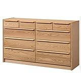 150-4ローチェスト　レッドオーク無垢　ナラ　アンリ　引出しフルオープンレール　国産　日本製　自然塗装　オイル仕上げ　収納　寝室　リビング　4段