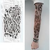 ORIGIN54 TATOOスリーブ Sleeve刺青 入れ墨 アームカバーサポーター 仮装 スカル (スカル２枚セット)