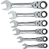 【KTC工具】 １２角 ７２ギア ショートラチェット コンビネーションレンチ セット / TMSR2S06