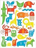 Oopsy Daisy Fine Art for Kids ABC Animalia Primaryキャンバス壁アートbyアンパサンドデザインStudio 18 x 24" NB21126