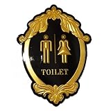 【ノーブランド品】プラスチック製 トイレ用サインプレート A