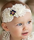 East Carolina Piratesベビー/幼児用Shabby Flowerヘアリボンヘアバンド