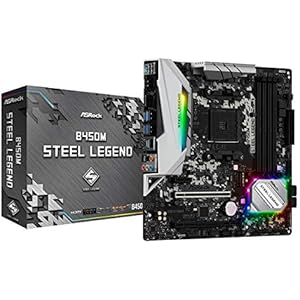 ASRock マザーボード B450 M Steel Legend AMD Ryzen AM4 対応 B450 Micro ATX マザーボード 【国内正規代理店品】