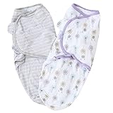 スワドルミー 2セットオーガニック おくるみ Summer Infant (サイズ　S/M　カラー:　Day Creamerl）サマーインファント [並行輸入品]