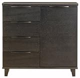 筑波産商 LX 幅84.5cm リビングボード ブラック色 BK