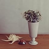 French Antique 甘さと大人っぽさをミックスした脚付き花瓶。カフェテーブルに・陶器 花瓶