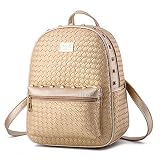 デスクレッツGirlレディースリベットバックパックDailyショルダーバッグstacchelバッグ ベージュ