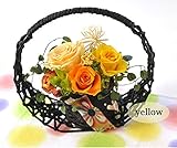 和風プリザーブドフラワー「結華」イエロー