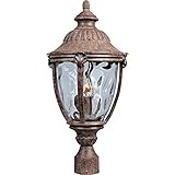 Maxim Lighting 40281WGET Three Light Earth Tone Water Glass Post Light, Copper [並行輸入品]