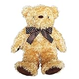 生まれたときの体重で作る体重ベア　ベビーベア　ライトブラウン×チョコレートドット