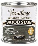 ラストオレウム307416 Fast DryプレミアムFast Dry Wood、カーボングレー、8オンス、汚れ、Half Pint