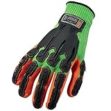 Ergodyne ProFlex 920 Nitrile-Dipped Dorsal Impact-Reducing Gloves, X-Large, Lime by Ergodyne