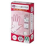 ビニール 極うす 手袋 HI06T82 M 100枚入 M